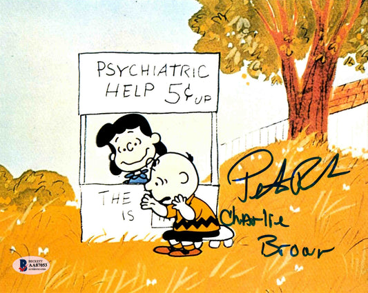 Peter Robbins Signed Autographed 8x10 Charlie Brown Photo with Beckett COA