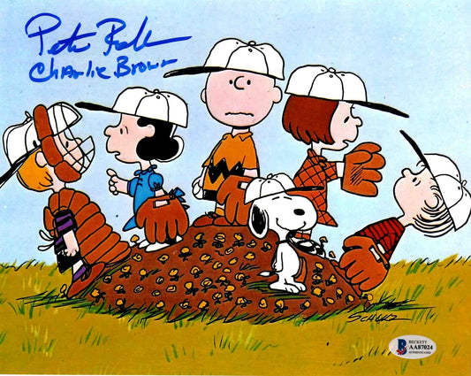 Peter Robbins Signed Autographed 8x10 Charlie Brown Photo with Beckett COA