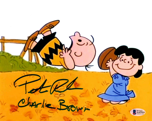 Peter Robbins Signed Autographed 8x10 Charlie Brown Photo with Beckett COA