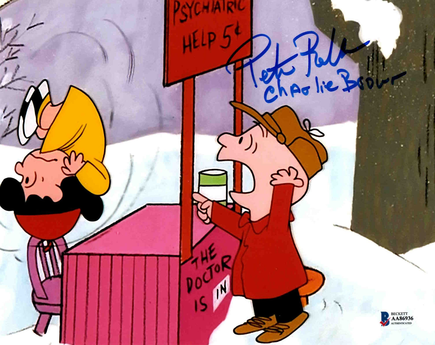 Peter Robbins Signed Autographed 8x10 Charlie Brown Photo with Beckett COA