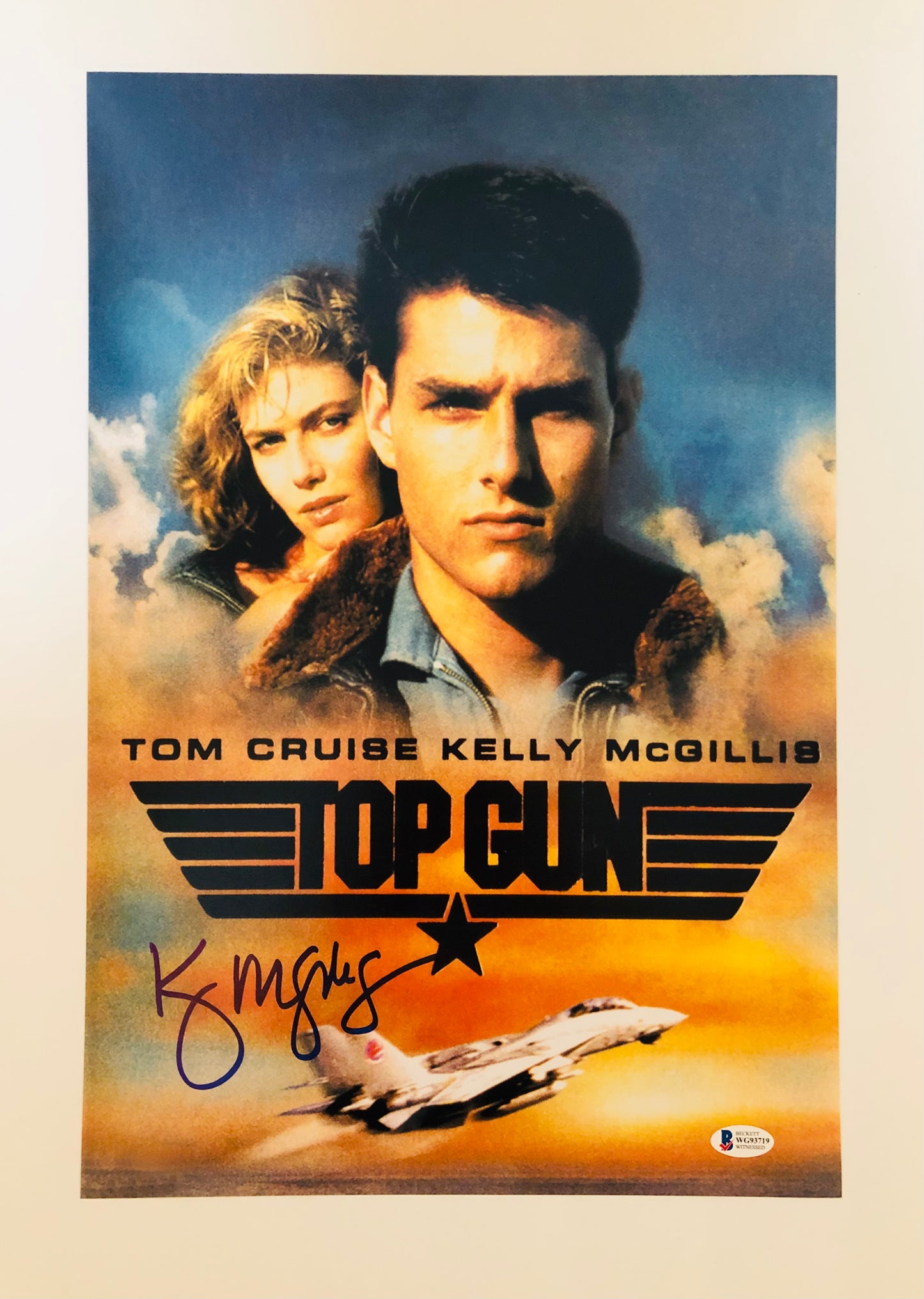 Kelly McGillis Signed Autographed 12x18 Top Gun Photo With Beckett Witness